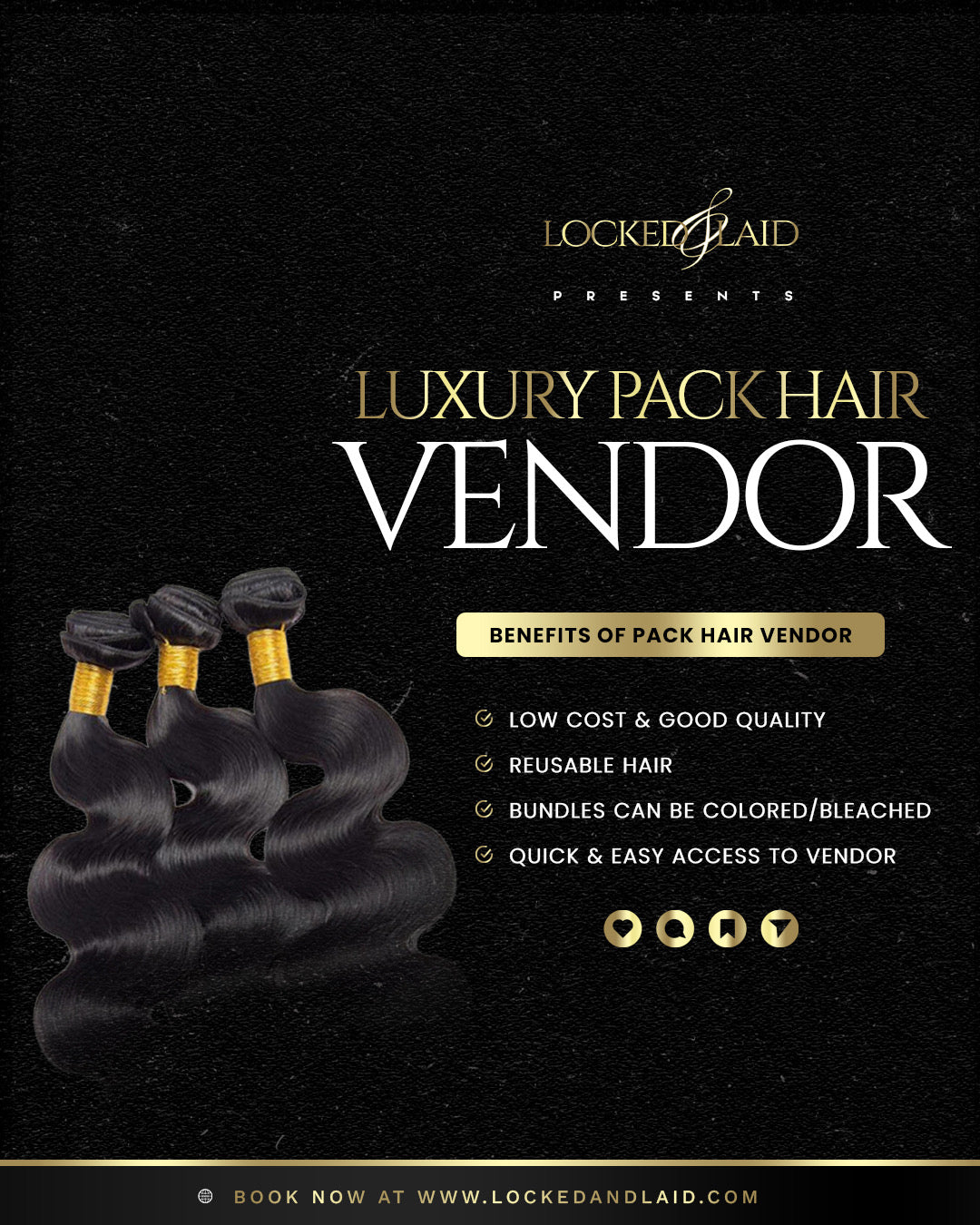 Luxury Pack Hair Vendor – Locked & Laid display picture 3